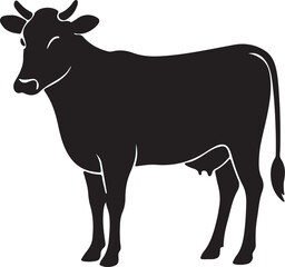 Cow simple icon. Vector ICON all icon Viktor.