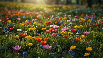 red and yellow tulips