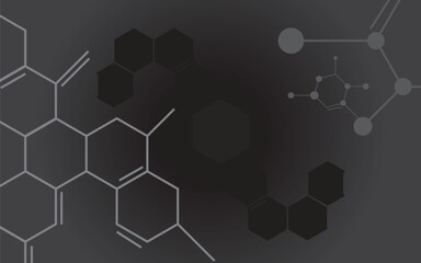 Illustration of chemical elements, chemical compounds and molecules for communicating scientific content.