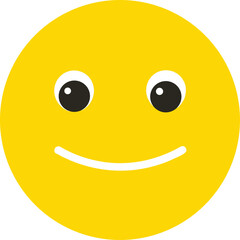 Yellow smiley icon, yellow smiley face emoticon icon