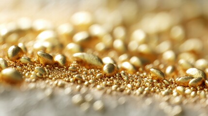 Golden Nuggets: A Luxurious Textured Landscape