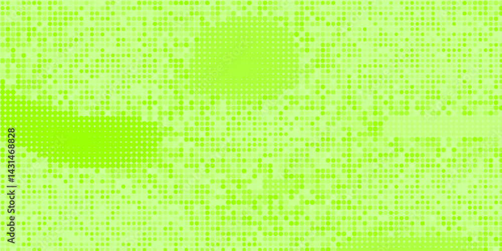 Poster dots halftone yellow green color pattern gradient texture background.