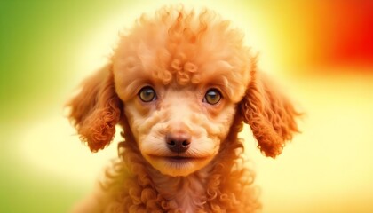 Classic portrait of an elegant Poodle dog
