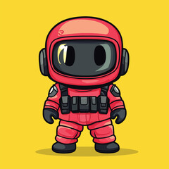 cartoon cute body guarde mascot pfp no details