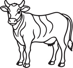 Cow simple icon. Vector ICON all icon Viktor.