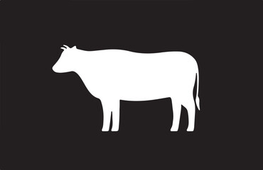 Cow simple icon. Vector ICON all icon Viktor.