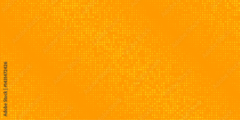 Poster dots halftone orange color pattern gradient texture with technology digital background. dots pop art