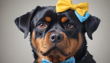Obraz premium Dog Rottweiler as a Clown
