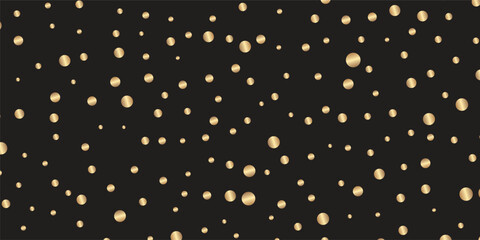 Luxurious Golden Confetti Showering Across a Deep Black Background: Opulent Glittering Design for New Year’s Eve Celebrations and Brochure Templates design