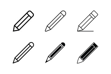 edit icon vector line art illustration design