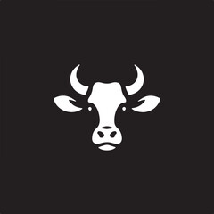 Cow simple icon. Vector ICON all icon Viktor.