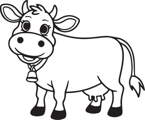 Cow simple icon. Vector ICON all icon Viktor.