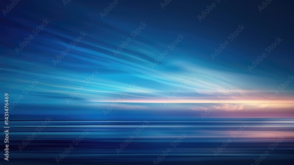 Aufkleber abstract vertical blue light streaks. digital art for design and print. abstract image of blue gradi