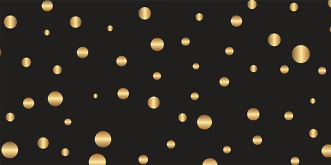 Luxurious Golden Confetti Showering Across a Deep Black Background: Luxury New Year’s Eve Design, Sparkling Wallpaper, and Brochure Template Cover