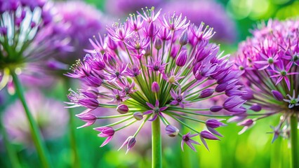 Obraz premium Allium Neapolitanum, Ornamental Onion, Bulbous Plant, Garden Flower
