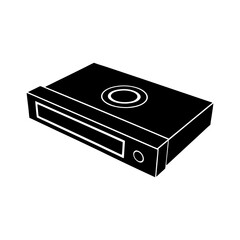 Obraz premium DVD Player silhouette vector