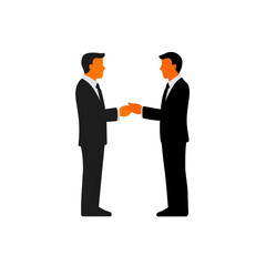 Two Businessmen Shaking Hands - Deal, Partnership, Agreement Concept
