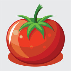 Tomatoes vector art illustration.