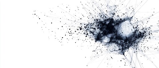 floating AI neurons connected with digital webbing