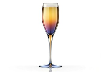 Obraz premium Elegant Champagne Flute Outline, High-End Drinkware