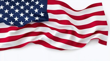 Obraz premium The American flag displayed on Memorial Day, the 4th of July, and Labor Day.