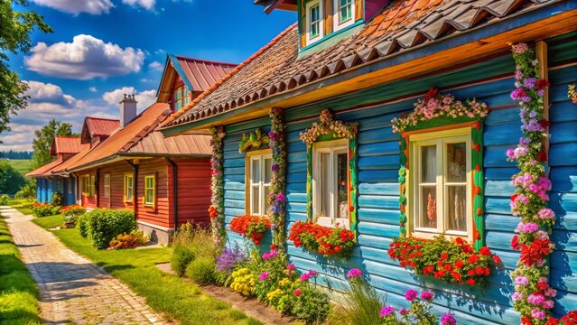 Colorful Houses of Zalipie, Poland - Minimalist August 2021