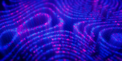 Big Data clusters complex graph. Quantum computing patterns. Cyber space of AI technology neural connections. Futuristic graph. Digital information presentation. 