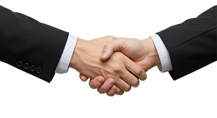 A firm handshake seals a business deal promise of cooperation