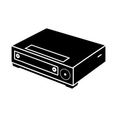 Fototapeta premium Blu-ray Player silhouette vector