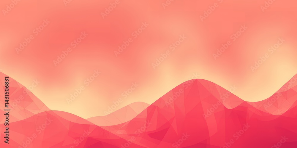 Poster abstract background with soft pastel colors and flowing shapes creating a dreamy landscape