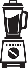 Countertop food blender icon silhouette, food processor icon vector illustration