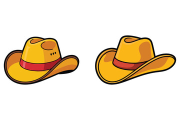 Cowboy Hat Silhouette Vector Western Wear Icon