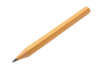 A single natural wood pencil poised against the void