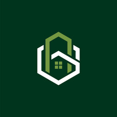 creative simple logo design initial AG homes