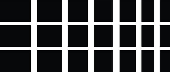 zigzag edge black frames wavy shape set of frames scallop edge shape rectangle shape frame with zigzag edge zigzag frame geometric zig zag wavy edge stickers