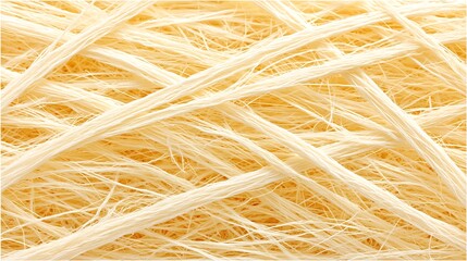 Obraz premium Close-up of a fluffy, white, stringy texture, resembling cotton candy or a bird's nest