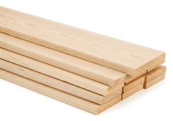 Stacked light wooden boards construction material