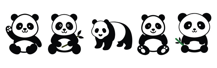 Set of a panda  © Kamrun