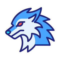 Obraz premium wolf icon vector