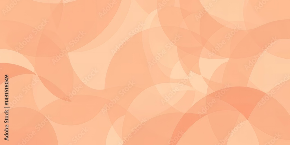 Poster abstract background featuring overlapping peach colored circles creating a soft pattern