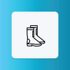 Icon of industrial safety boots, designed to protect workers' feet in hazardous environments.