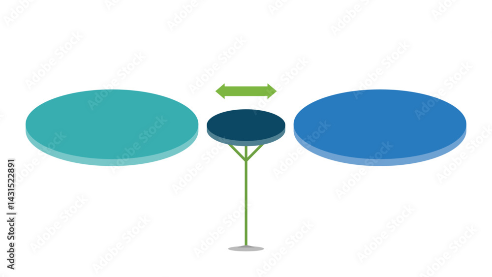 Canvas Prints current vs future state infographic vector fully editable.