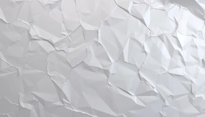 Obraz premium Crumpled White Paper Texture