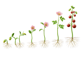 Blossoming Journey A Seedlings Transformation to Fruition