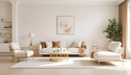 Photo interior modern design room 3d illustration