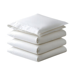Neatly folded soft cotton bedsheets