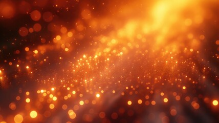 Abstract design of golden light shine across graphic background. Visual effect glowing with gold or orange color reflect brightness to scenery perfect for energetic and creativity wallpaper. AIG53.