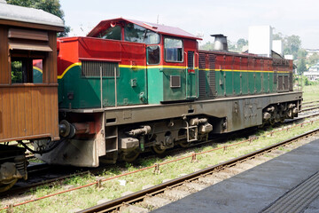 Fototapeta premium old trains of sri lanka