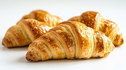 Scrumptious Freshly Baked Croissants - Delectable French Breakfast Pastries