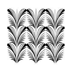 Vector gold leaves on white background isolated. Wavy drawn line branches, nature, plants luxury design elements.Modern floral art deco seamless pattern. Vector damask illustration with leaves. 